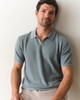 Greyson Sweater Polo in Slate