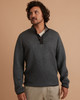 Corbet Quilted Reversible Pullover in Charcoal/Heather Grey