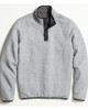Corbet Quilted Reversible Pullover in Charcoal/Heather Grey
