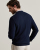 Autumn Crest Honeycomb Sweater in Navy