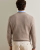 Autumn Crest Honeycomb Sweater in Stone