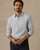 Laundered Oxford Shirt in Classic Blue Stripe