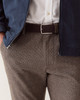 Saturday Houndstooth Chino in Dark Taupe