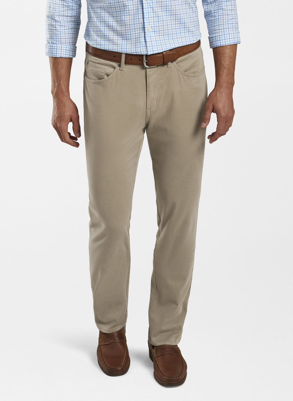 Peter Millar Men's Sateen Ultimate 5-Pocket Pant - Grain - Weitzenkorns