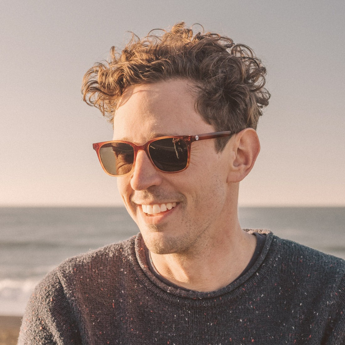 Sunski Ventana Polarized Sunglasses - Caramel Amber