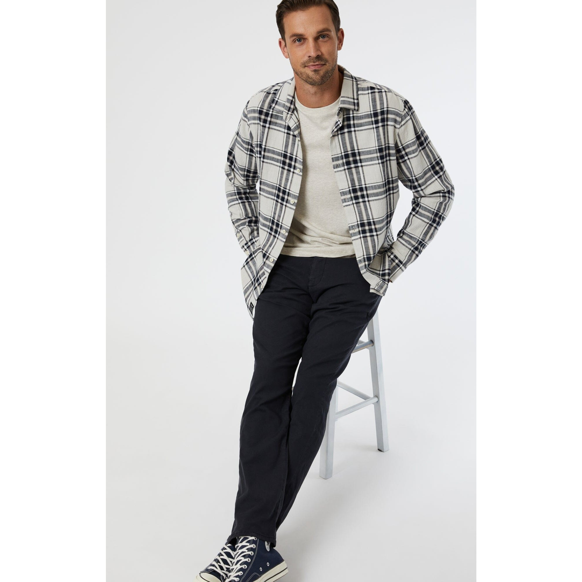 Mavi Slim Fit Chino Pant - Navy Lux Twill