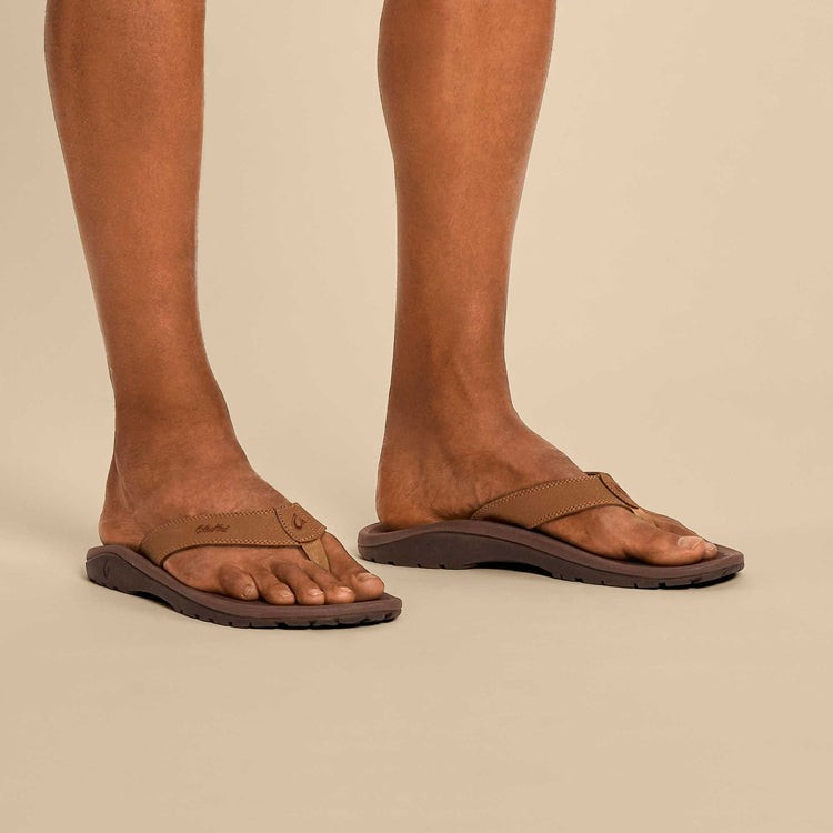Olukai Men's Ohana Sandal - Tan/Dark Java