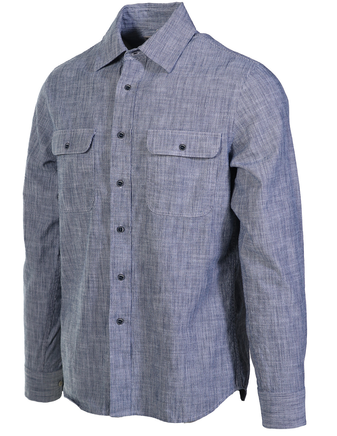 Schott NYC Indigo Cotton Shirt