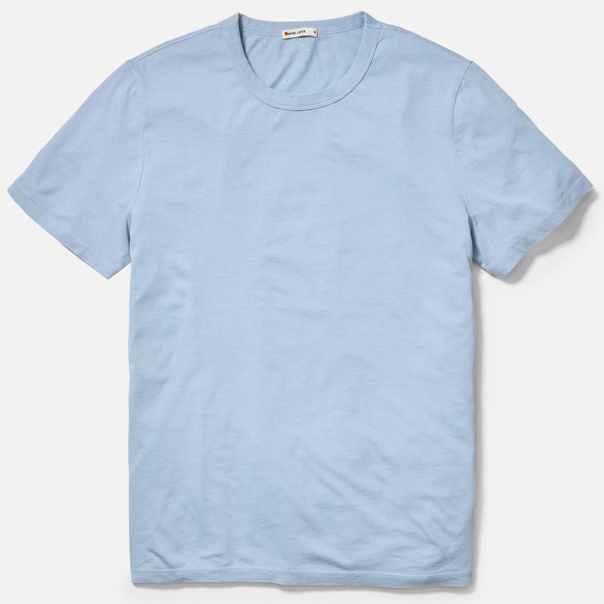 Marine Layer Sea Change Crew Tee - Soft Chambray