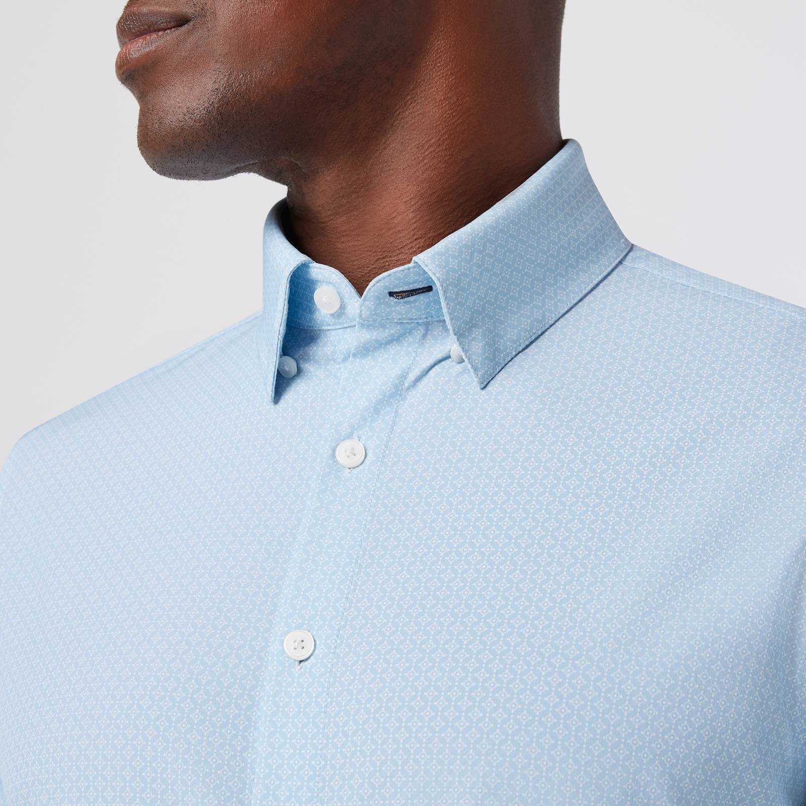 Mizzen + Main Leeward Performance Dress Shirt - Lt. Blue Circle