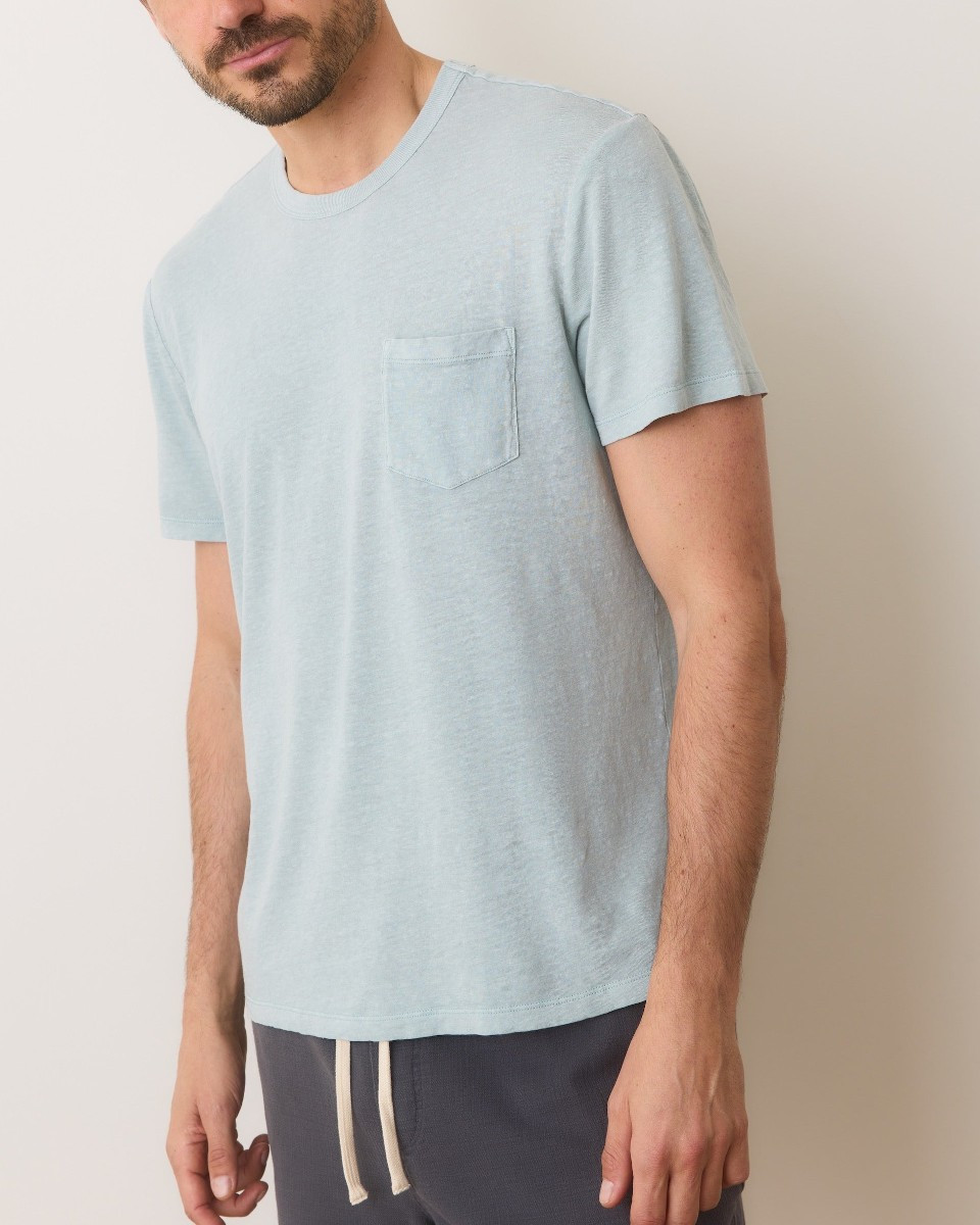 Marine Layer Relaxed Hemp Cotton Tee - Surf Spray