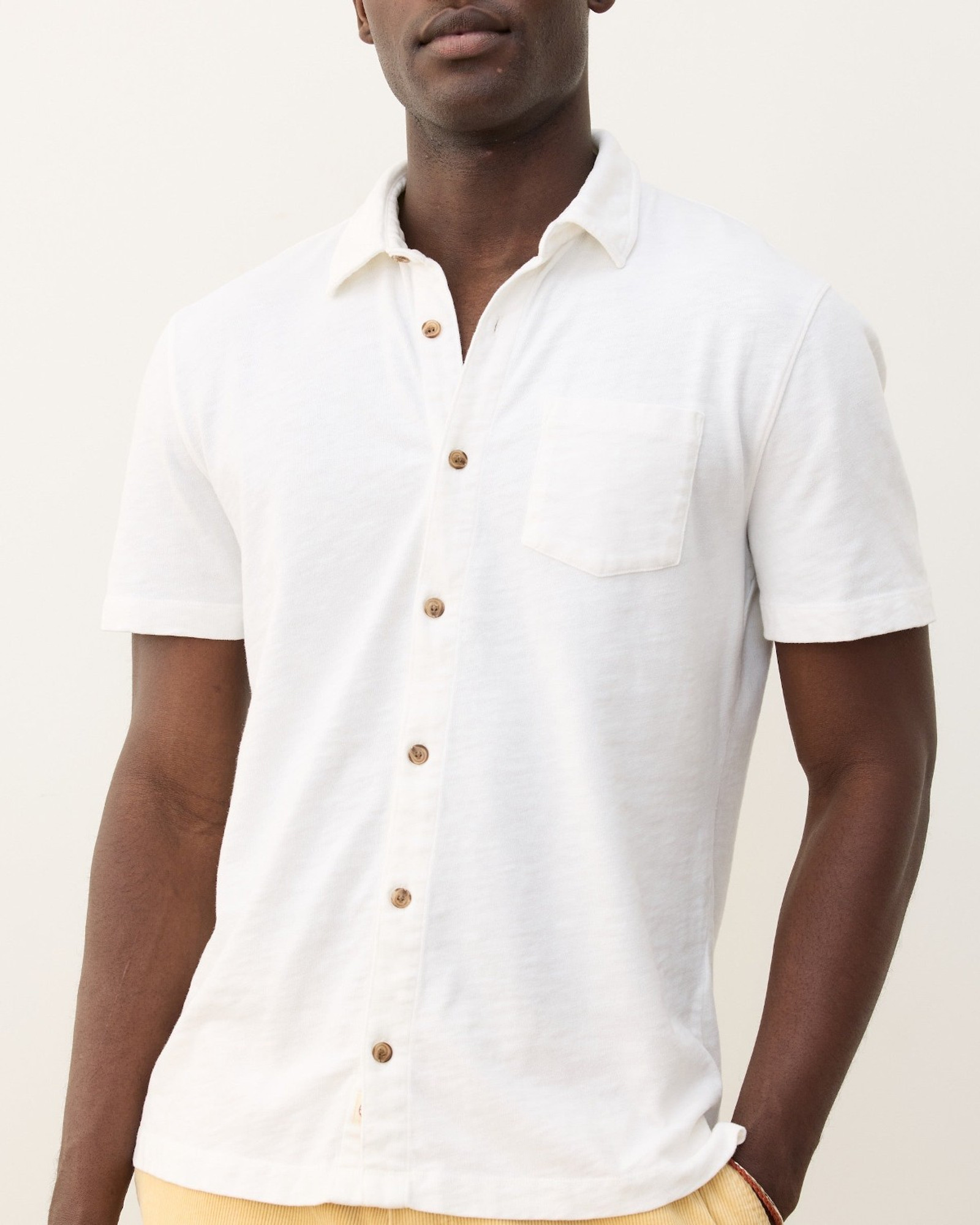 Marine Layer Vintage Heavy Slub Button Down - White