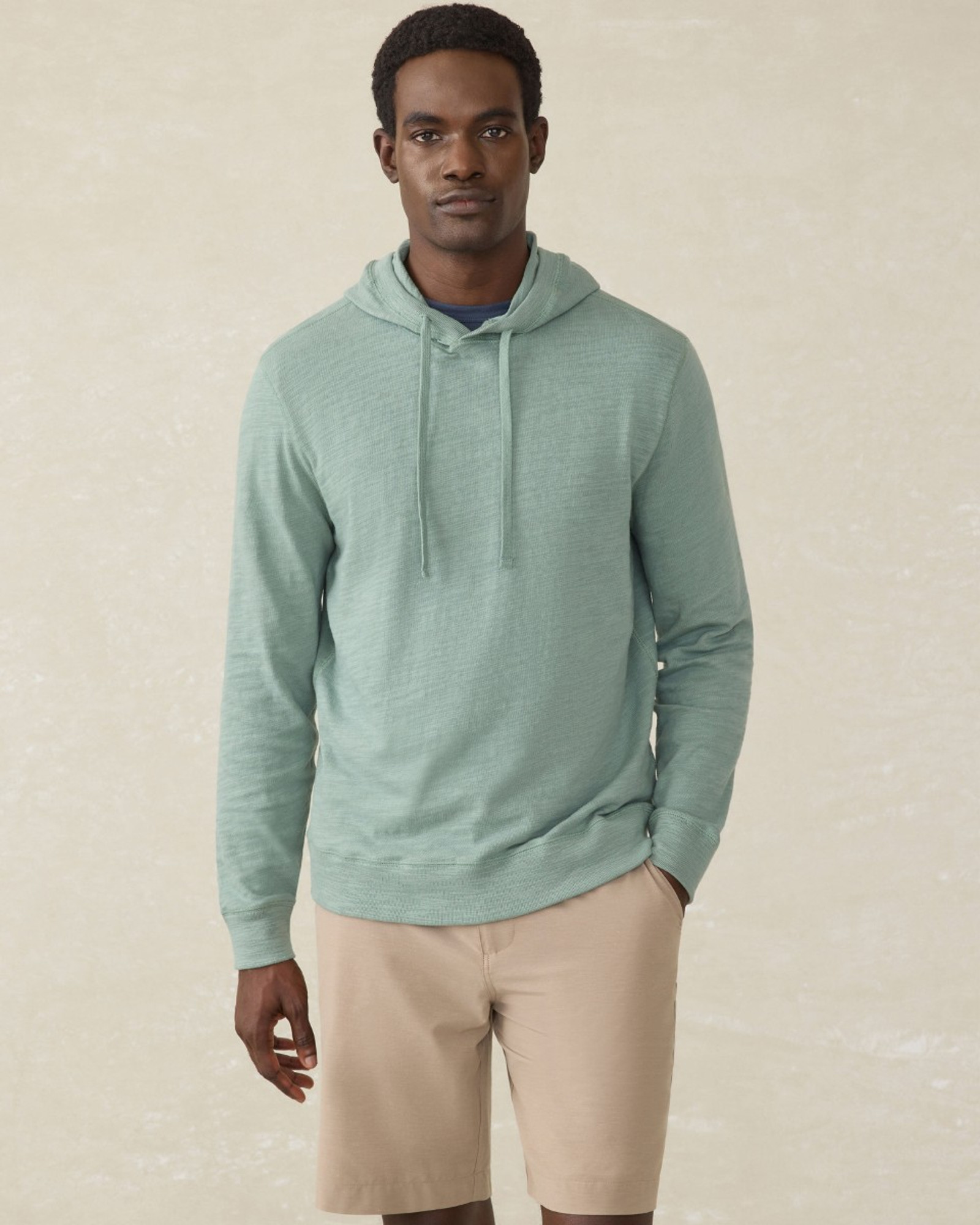 Faherty Sunwashed Slub Hoodie - Sage Creek