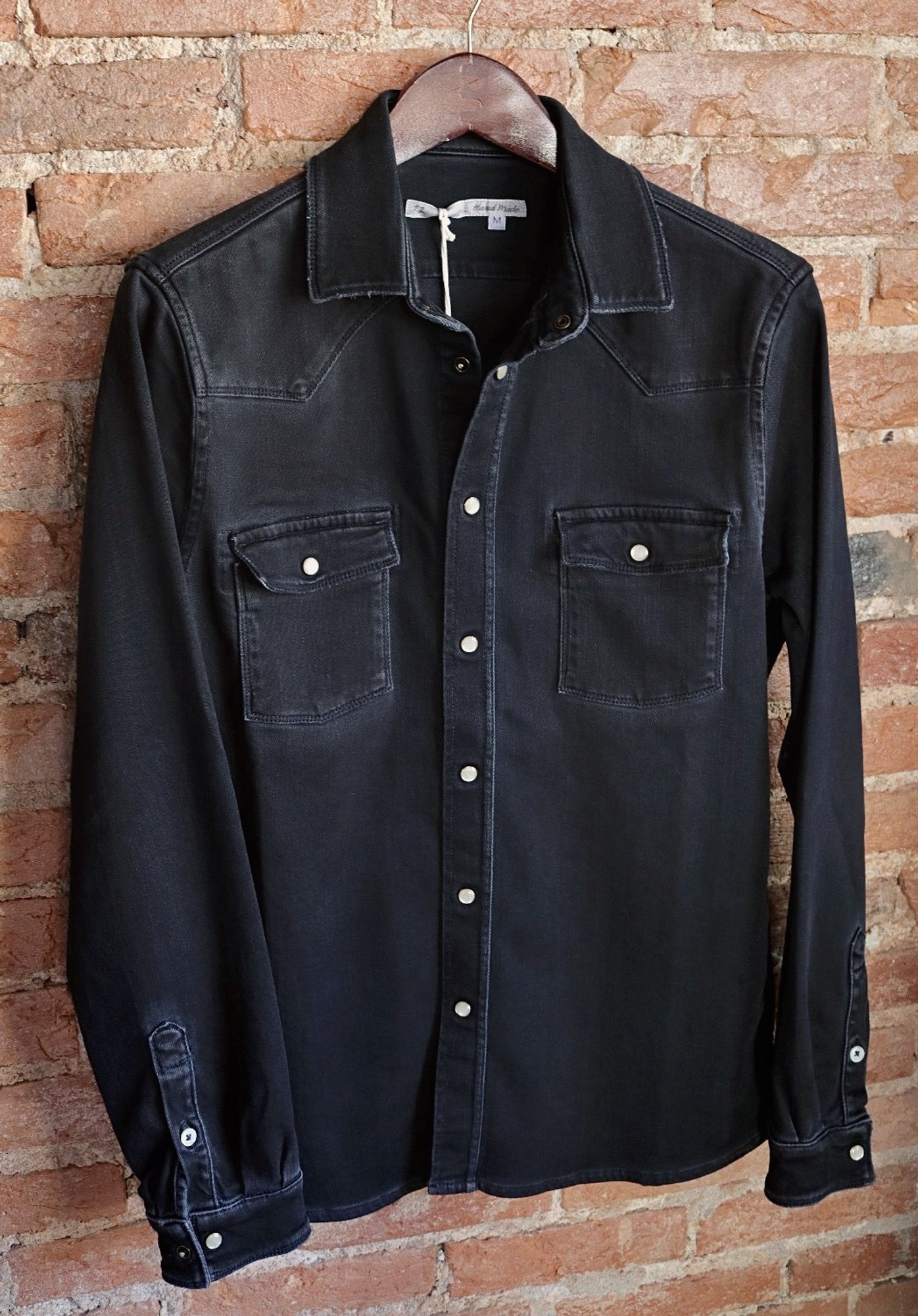 Roper Over-dyed Snap Shirt - Nero