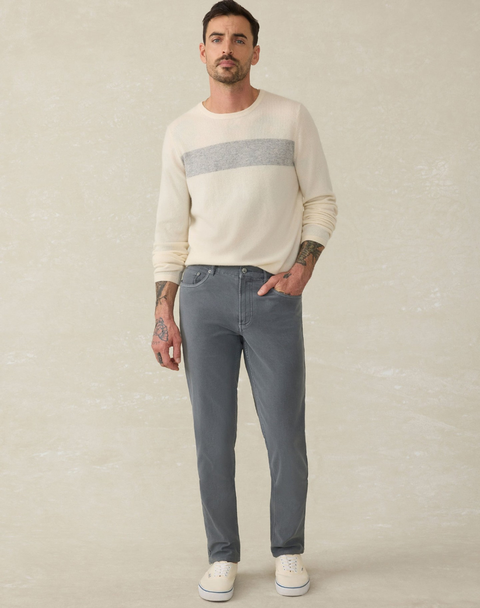 Stretch Terry 5-Pocket Pant - Slate Stretch Terry 5-Pocket Pant - Slate