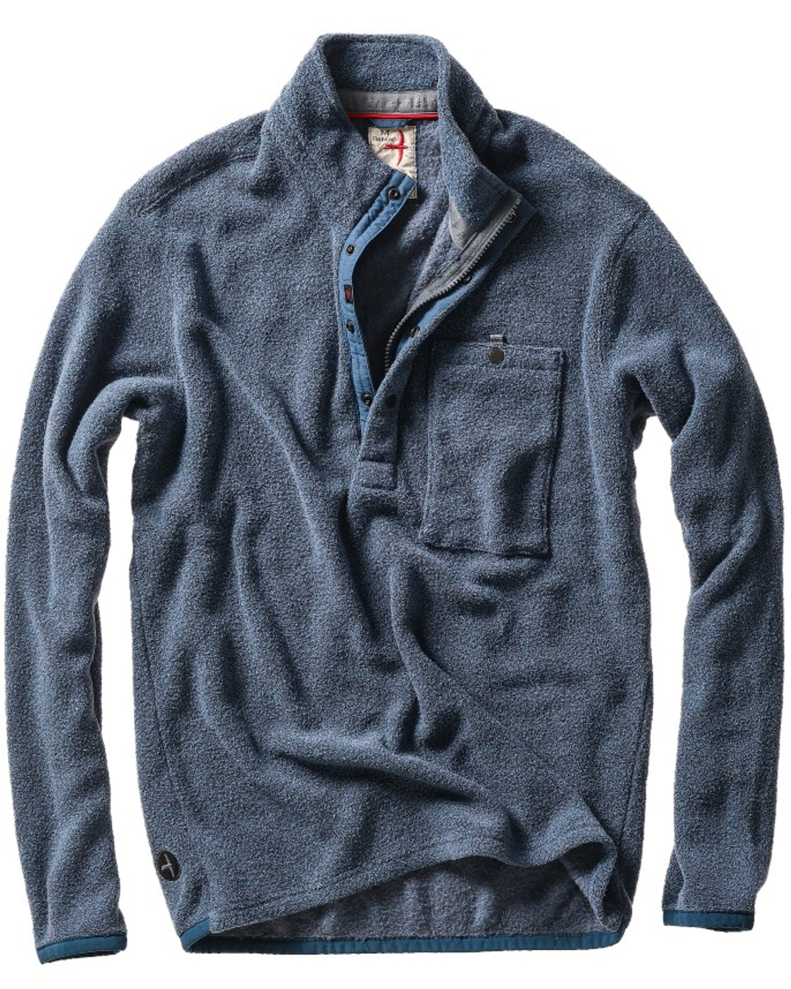 Terry Snap-Zip in Cadet Navy