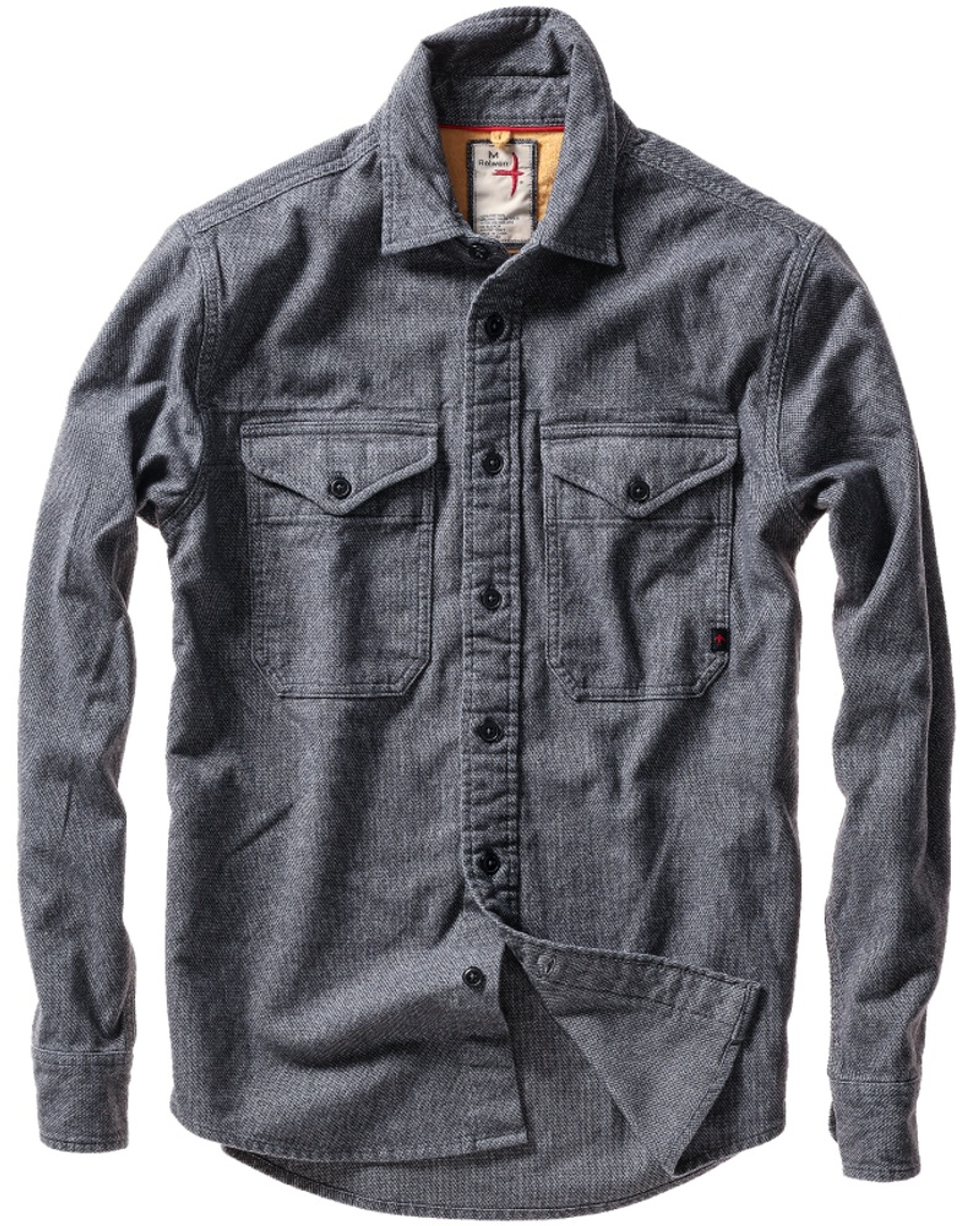 Utility Workshirt in Charcoal Nailhead Utility Workshirt in Charcoal Nailhead