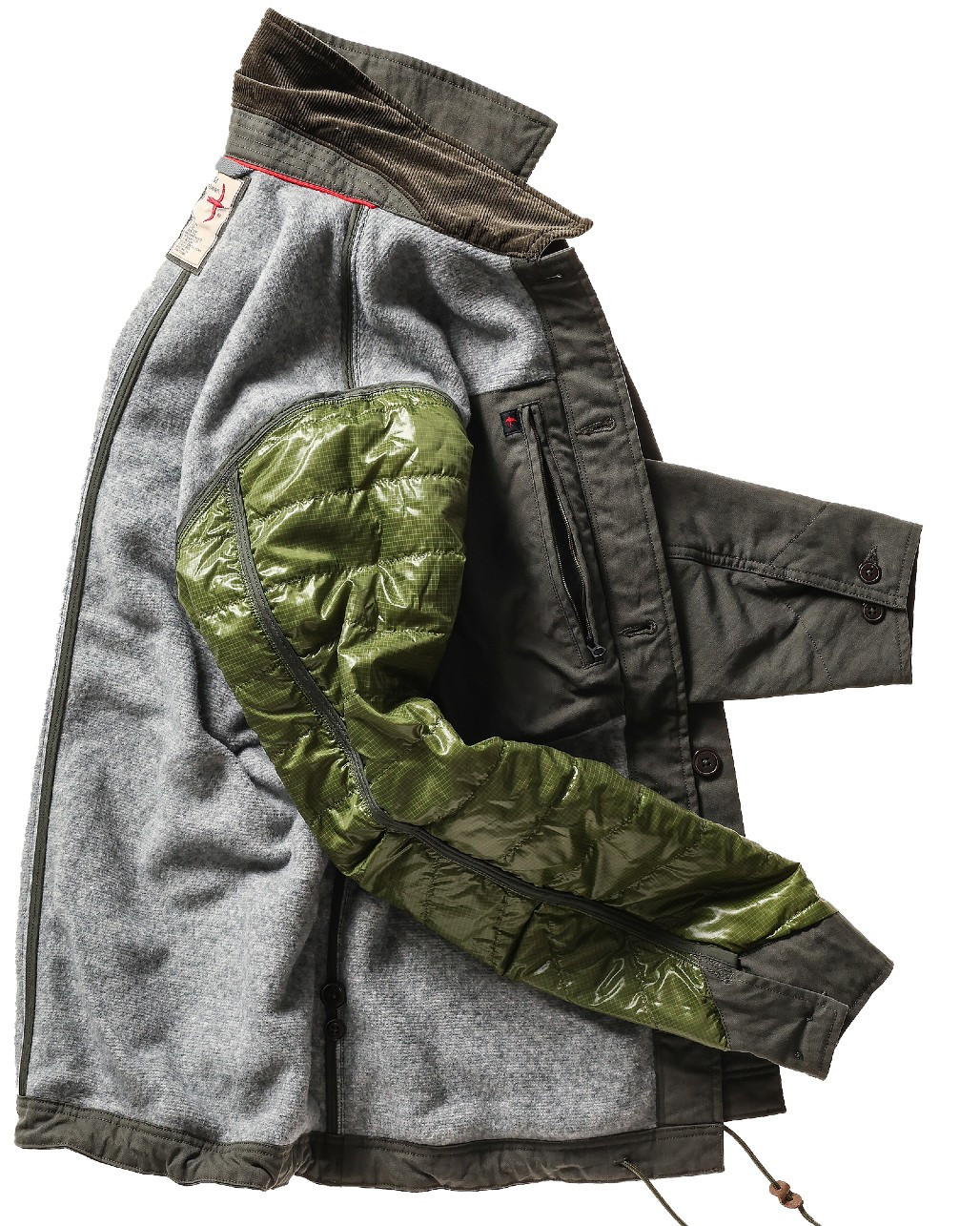 Pile-Lined Chore Coat in Forest Canvas