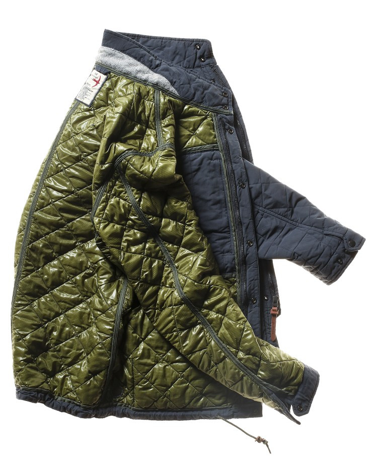 Quilted Tanker Jacket in Navy