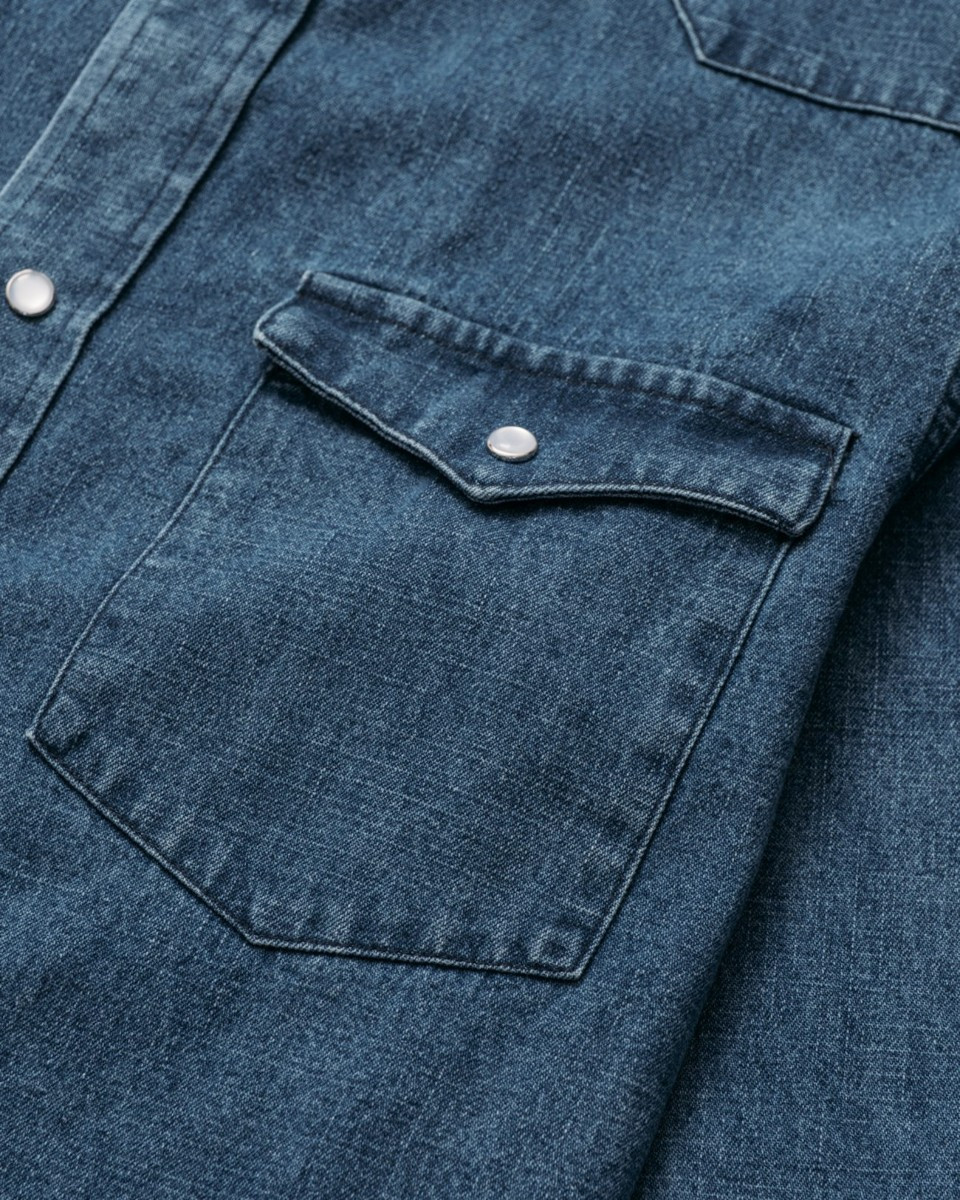 Denim Western Snap Shirt