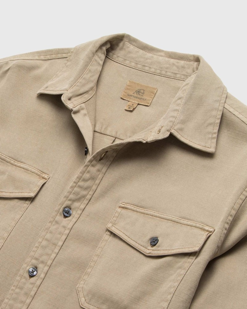 Jeb Garment Dyed Tencel Shirt in Chinchilla