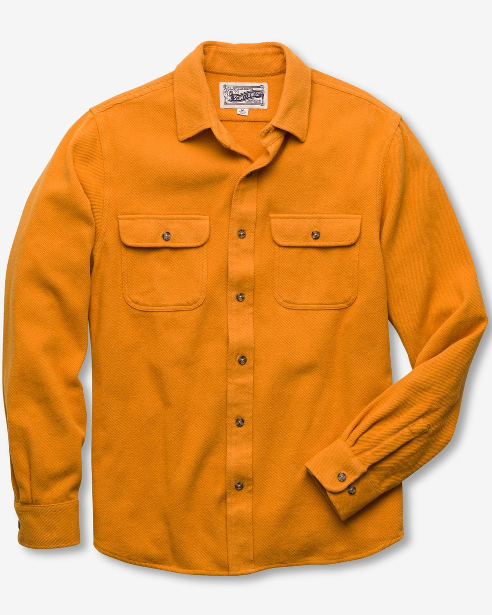 Flannel Work Shirt in Gold Flannel Work Shirt in Gold