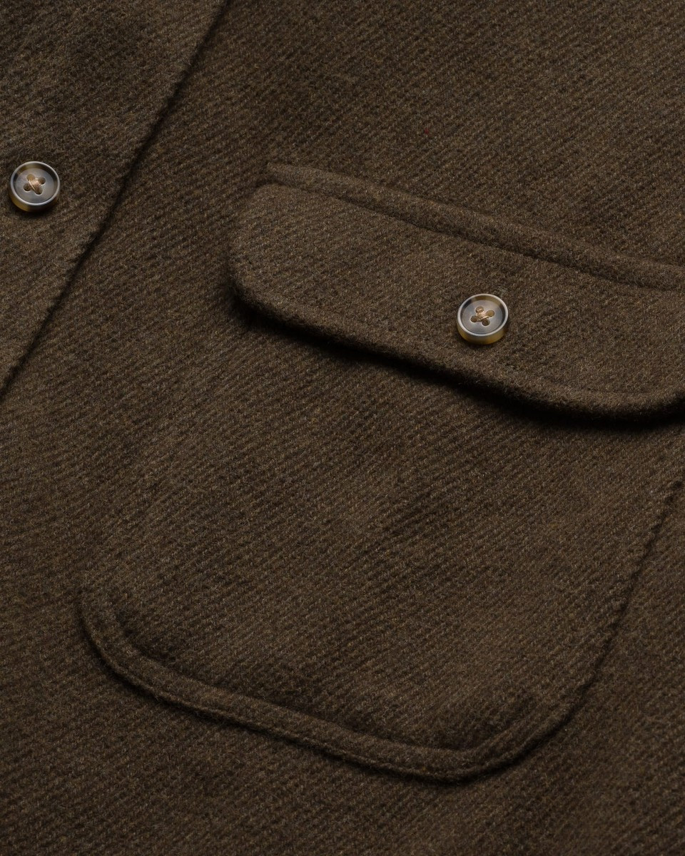 Flannel Work Shirt in Olive
