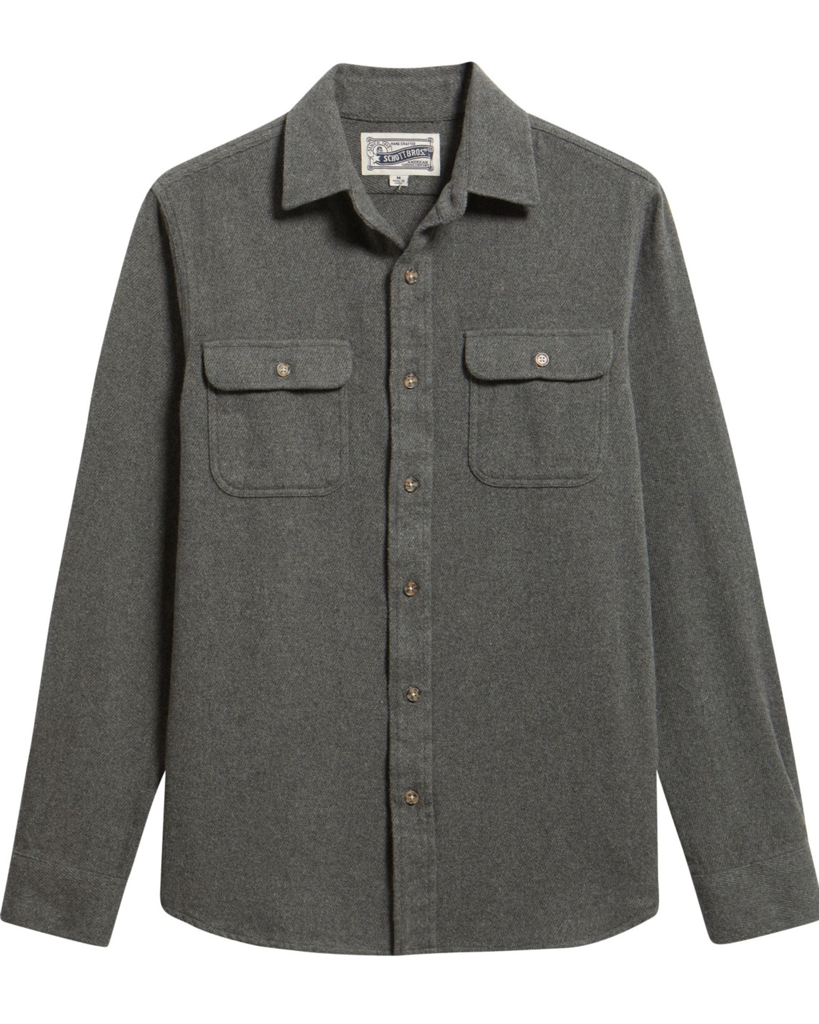 Flannel Work Shirt in Heather Grey Flannel Work Shirt in Heather Grey