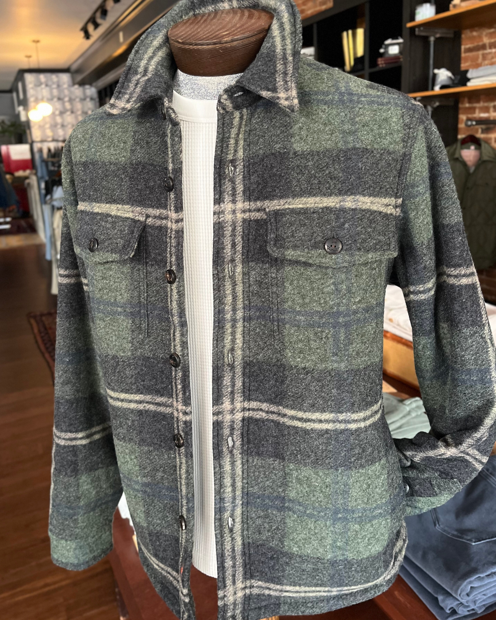 Range Fleece CPO in Forest Point Plaid