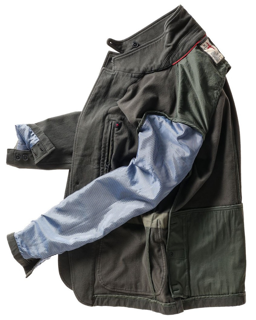 Moleskin Trap Blazer in Char Loden