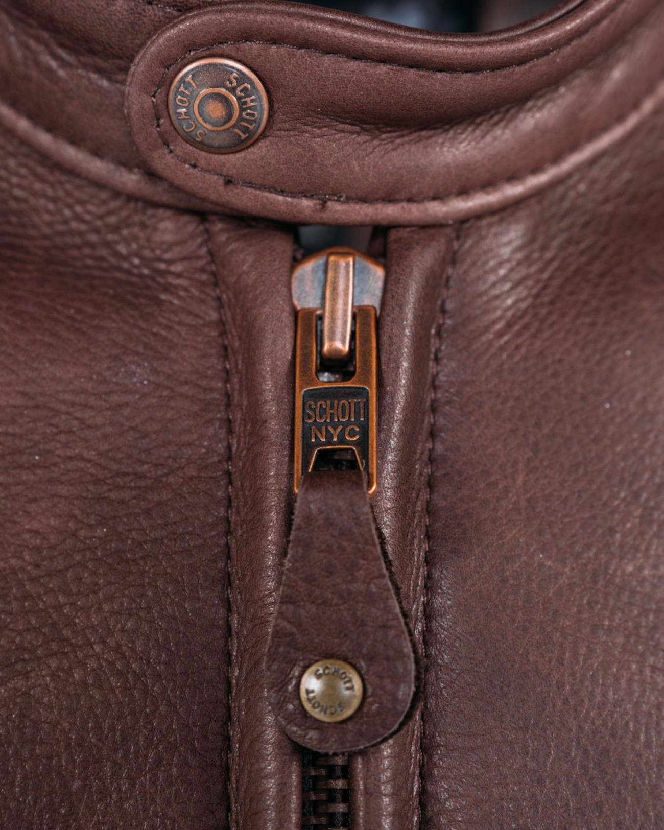 Cafe Racer 530 Leather Jacket in Brown