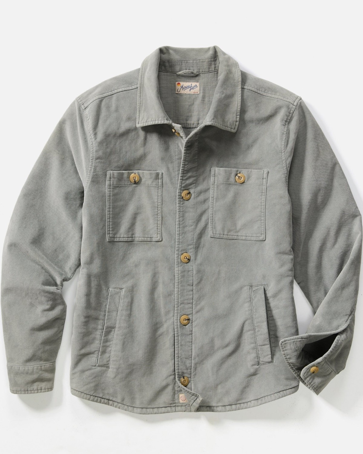 Max Moleskin Overshirt in Slate