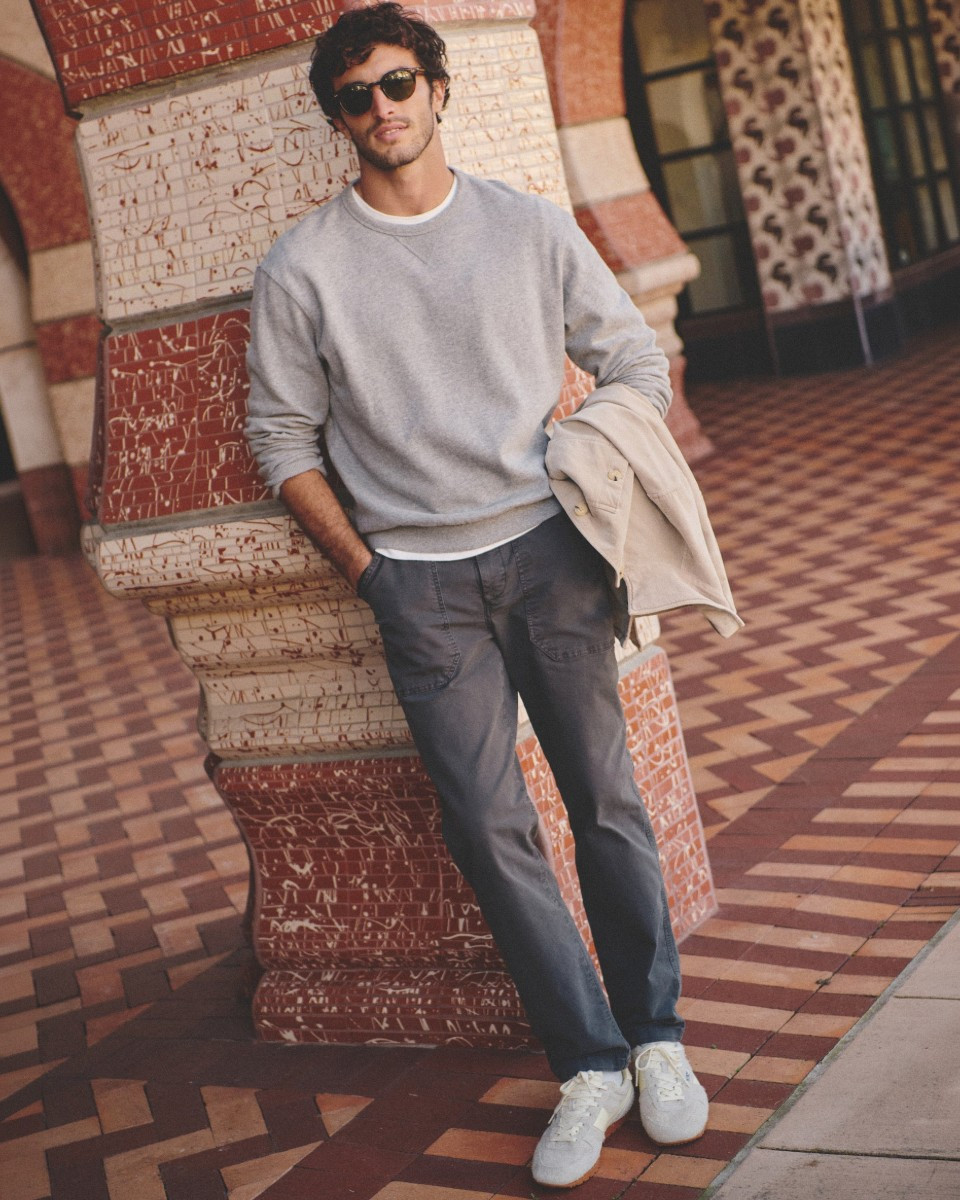 Cloud 9 Fleece Crew Sweatshirt in Heather Grey