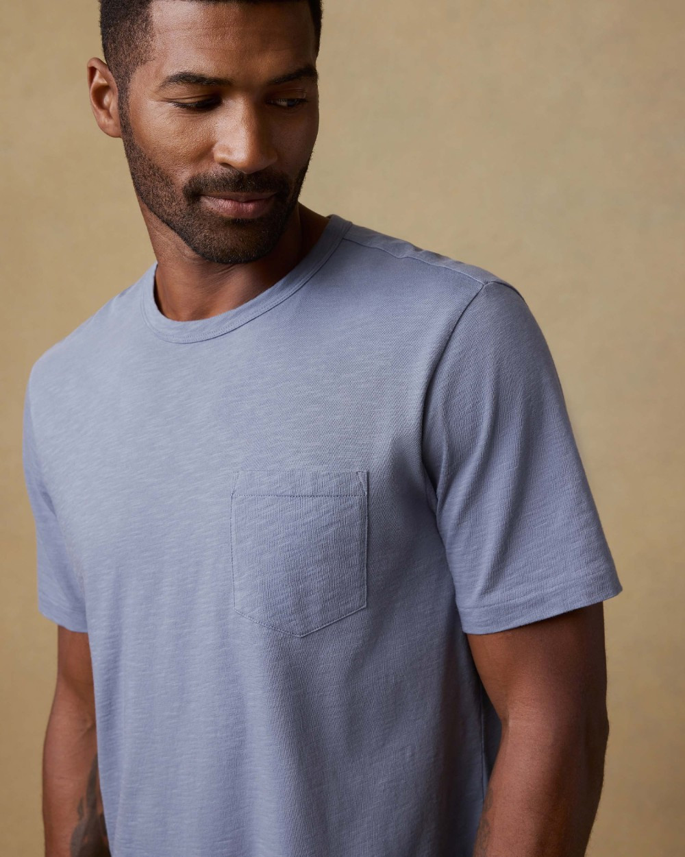 Sunwashed Pocket Tee in Flint