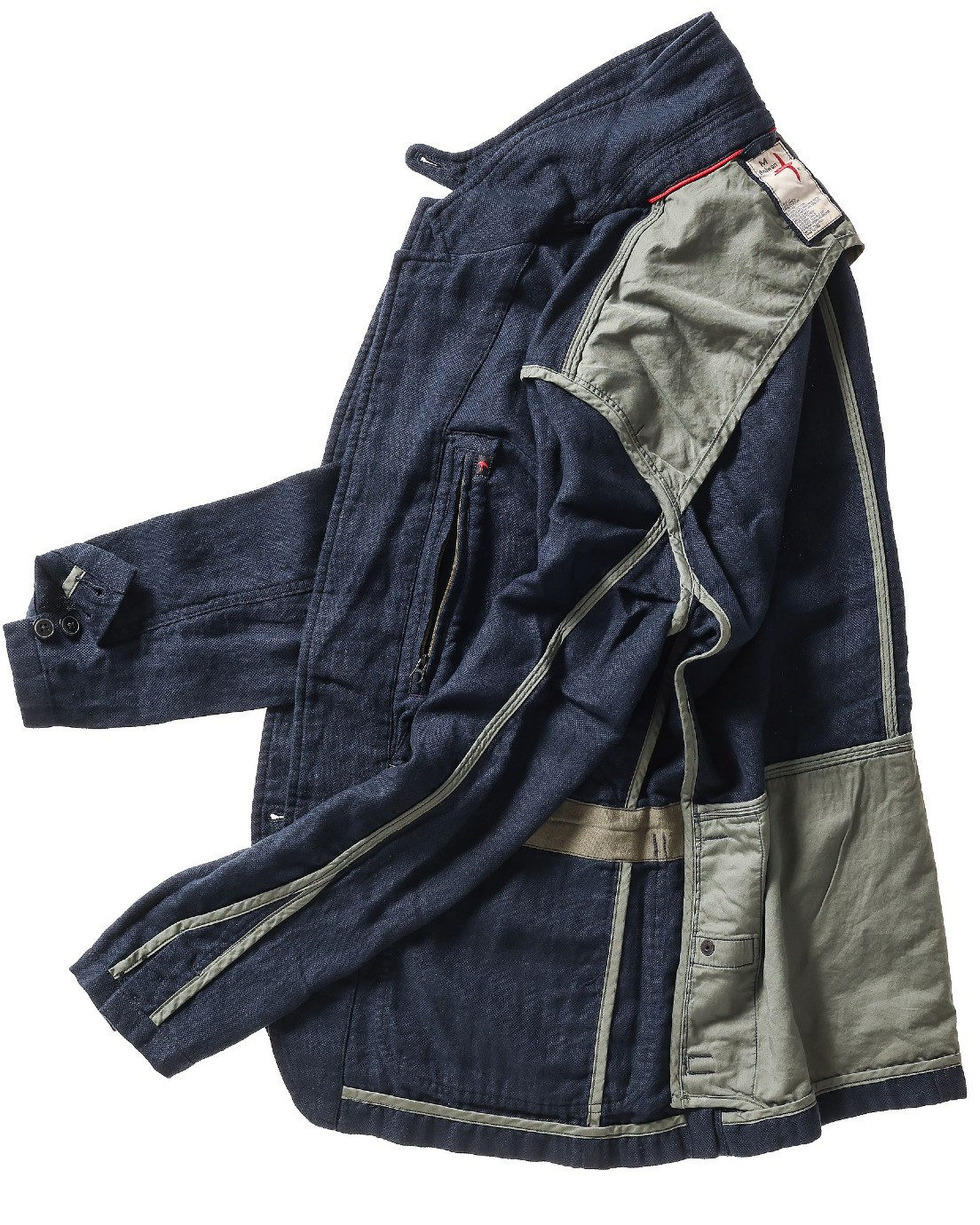 Tropical Trap Blazer in Dk. Navy Hopsack