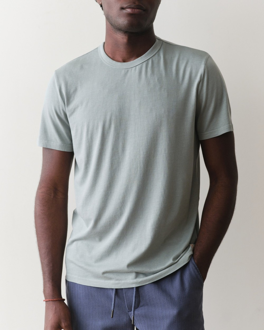 Signature Sea Change Crew Tee in Iceberg Green