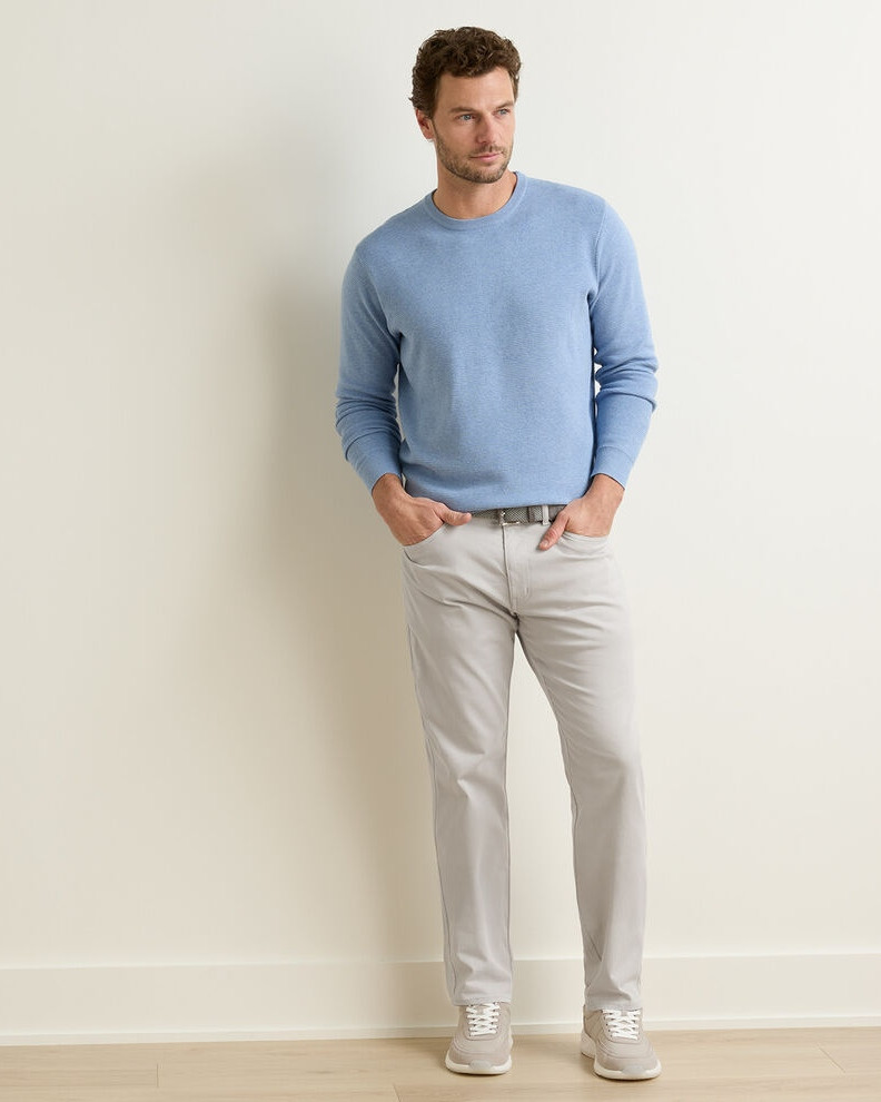 Signature Sateen 5-Pocket Pant in Light Grey