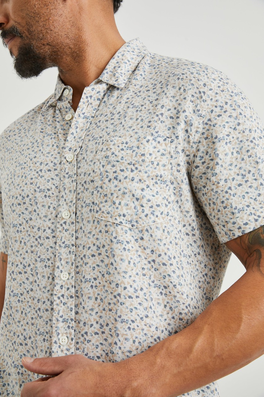 Carson Shirt in Spring Blossom Parchment
