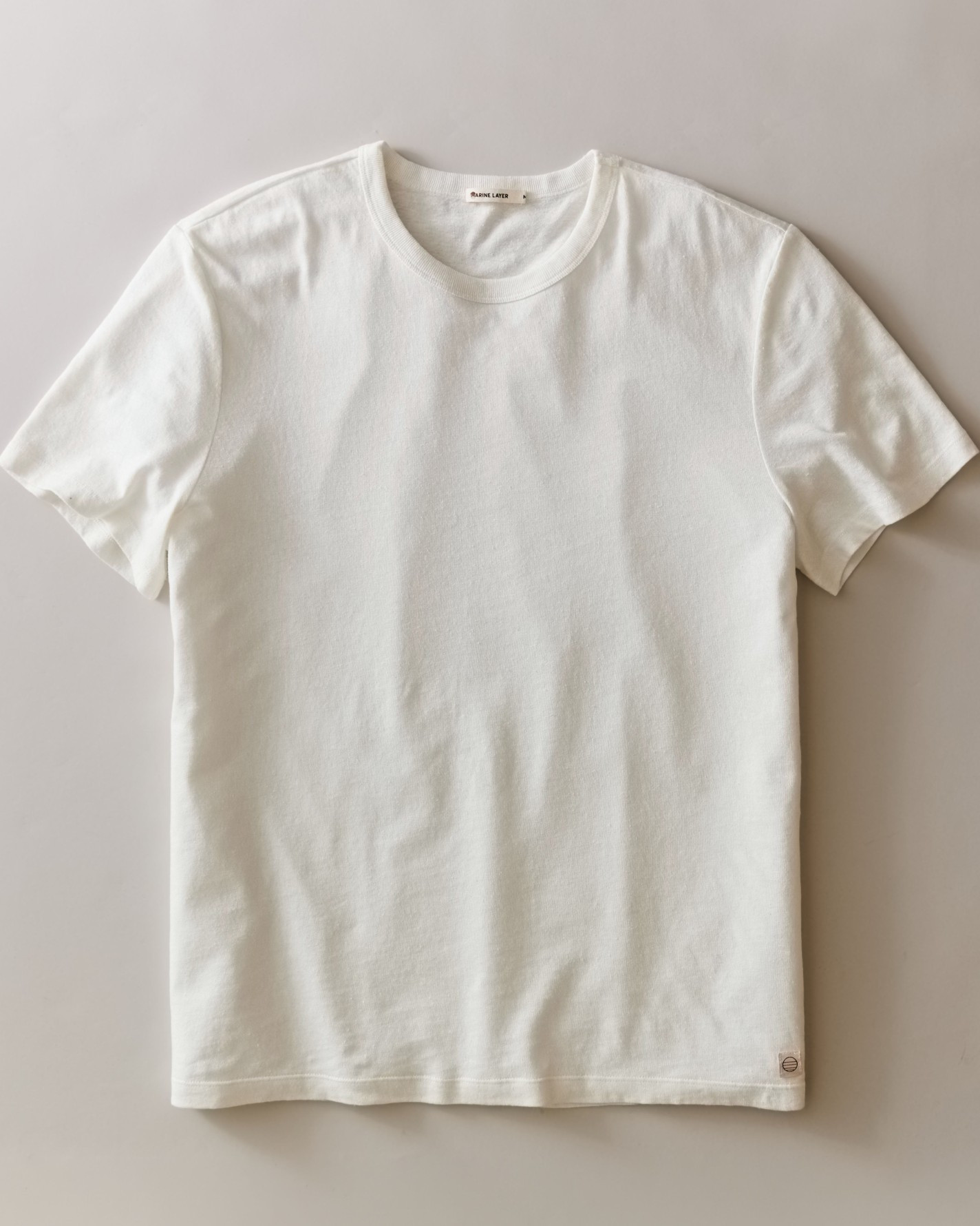 Hemp Cotton Relaxed Tee in White