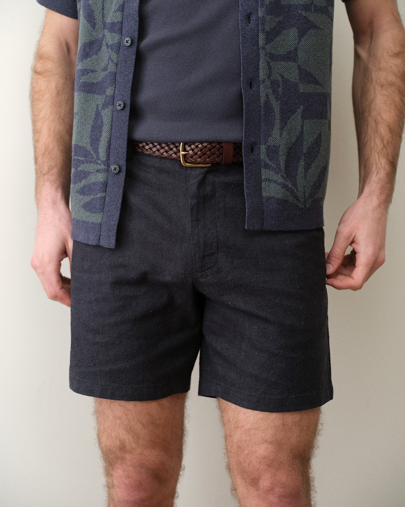7" Saturday Hemp Chino Short in India Ink