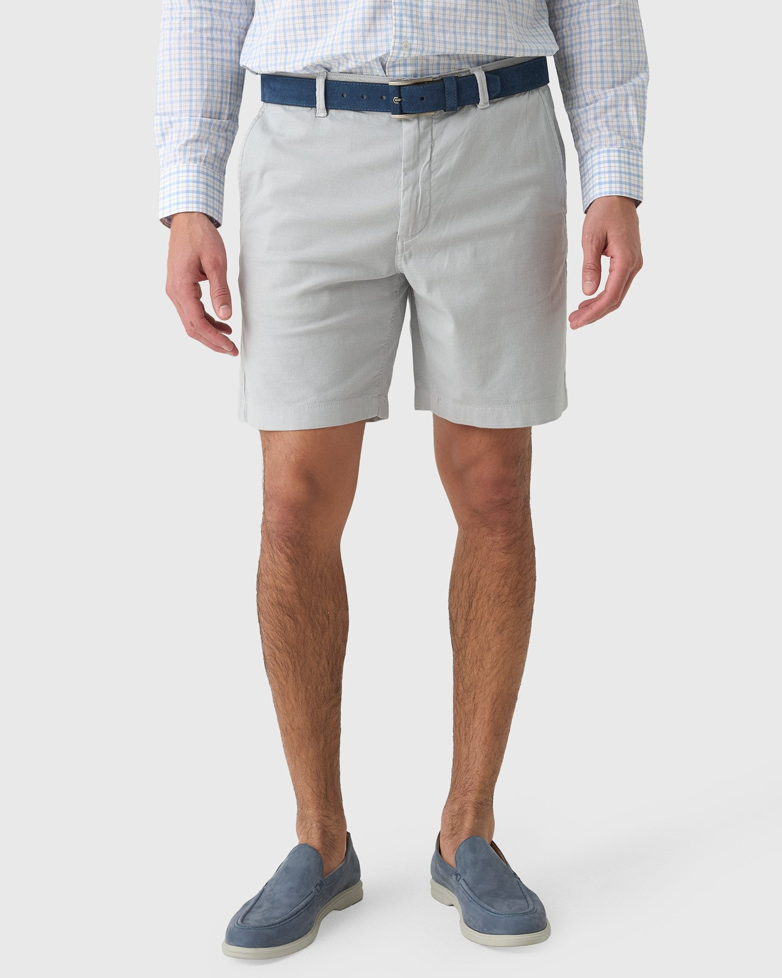 8" Essential Chino Short in Rock Grey