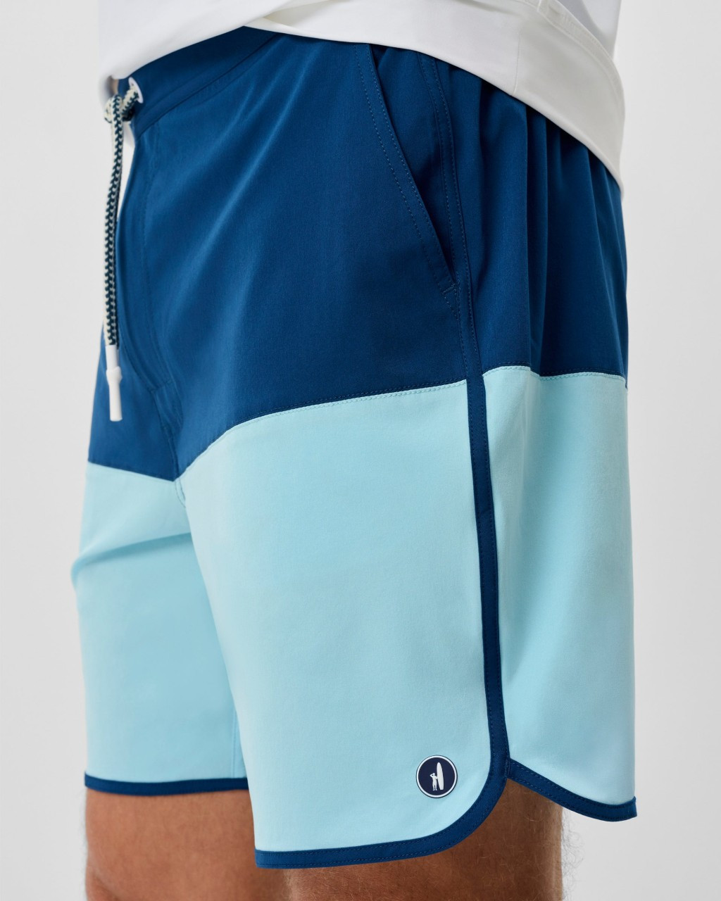 Half Elastic 7" Swim Trunk in Tully