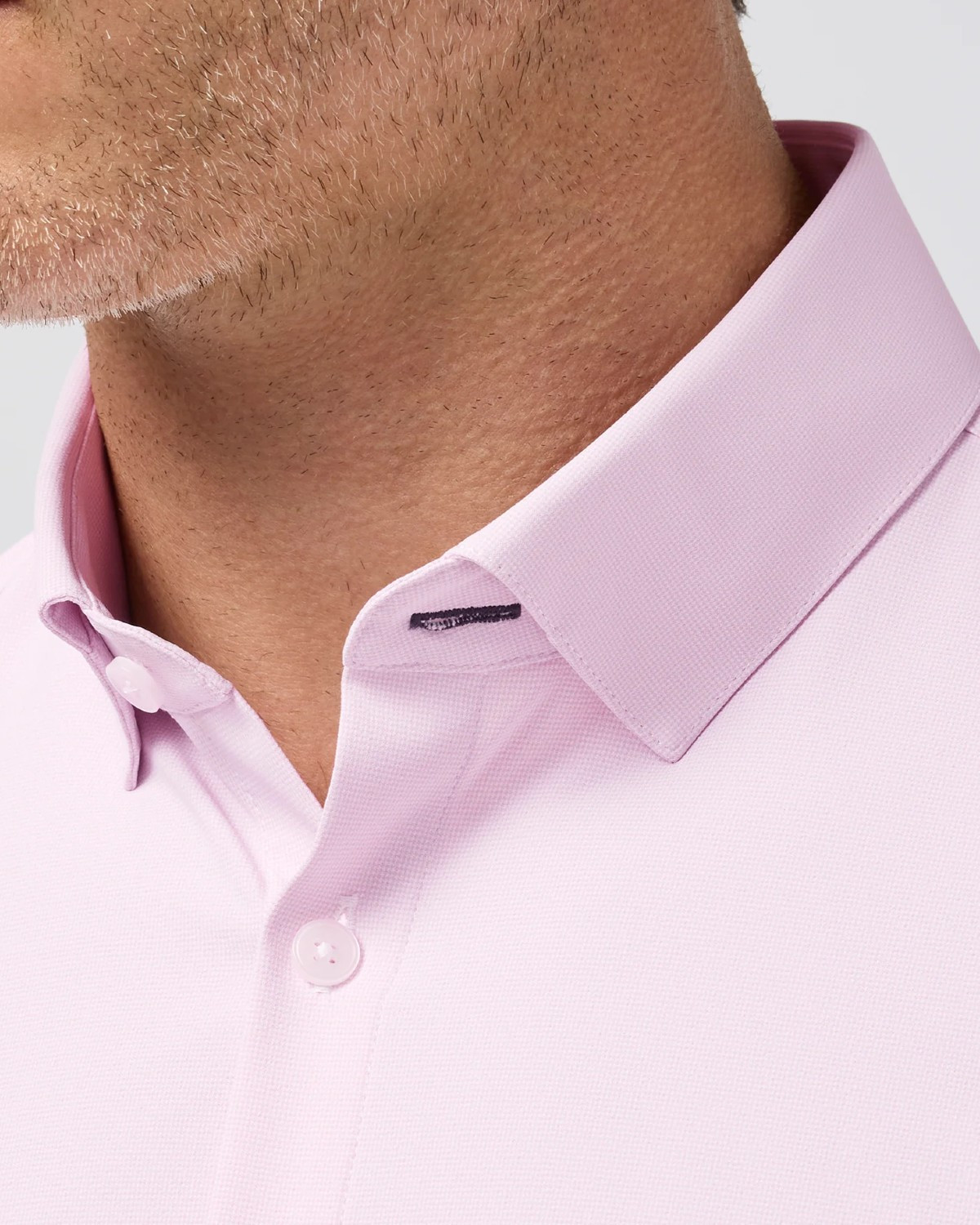 Leeward Performance Dress Shirt in Pink Stratton Check