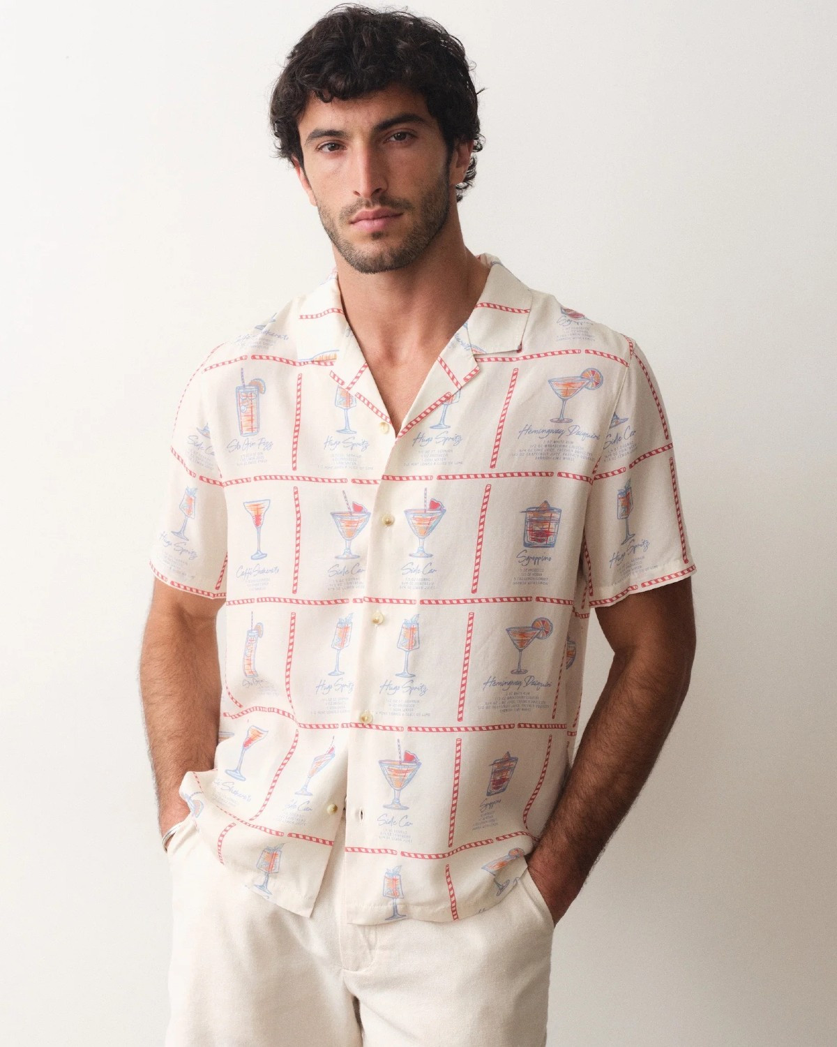 Luzio Resort Shirt in Happy Hour Print