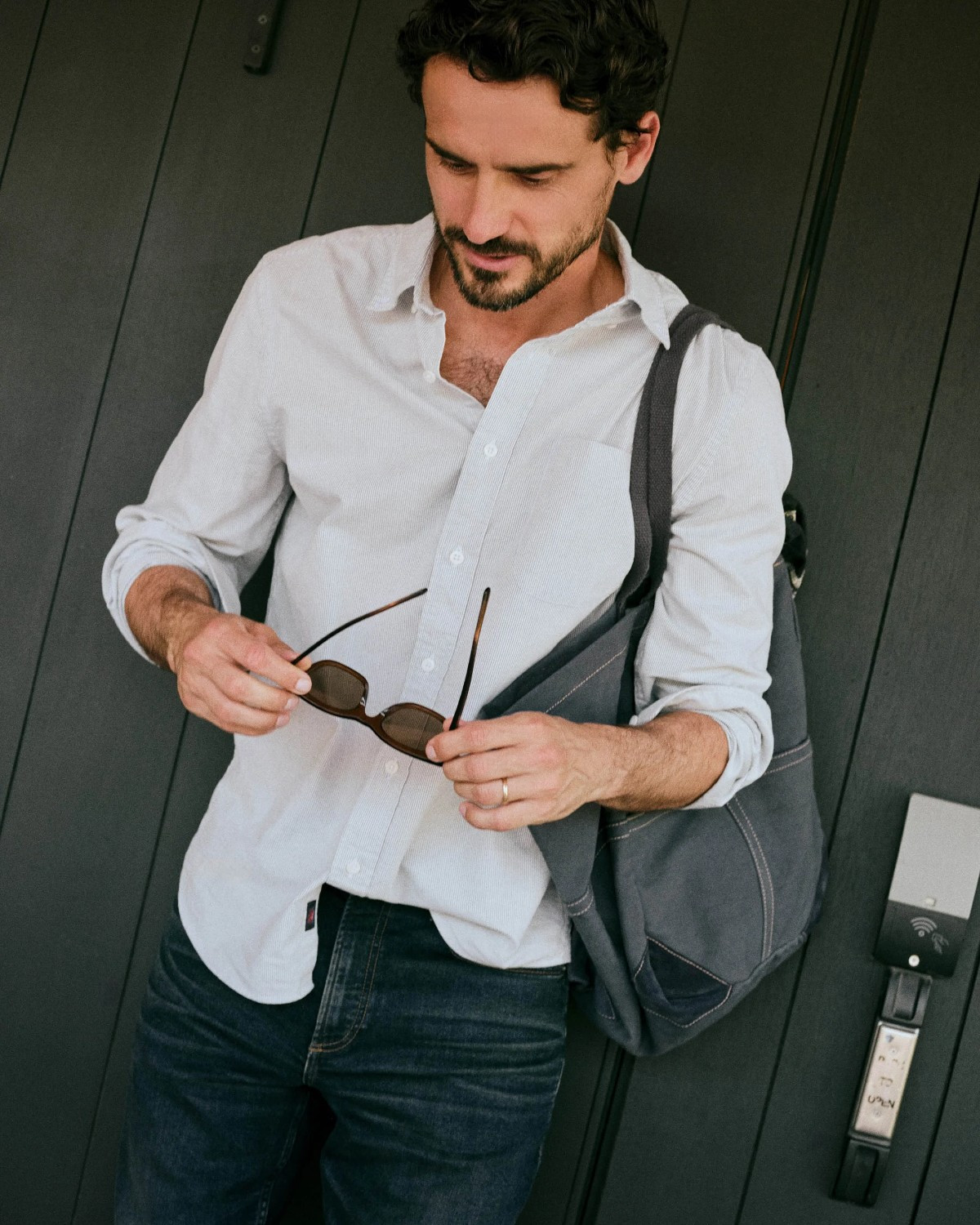 Laundered Oxford Shirt in Classic Blue Stripe