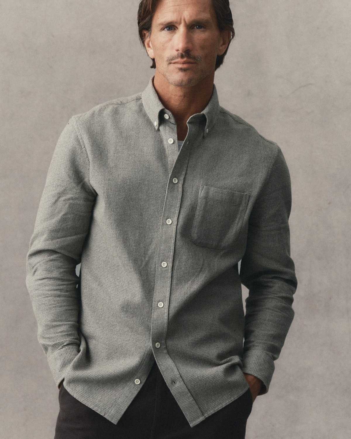 The Jack Shirt in Fern Twist Waffle