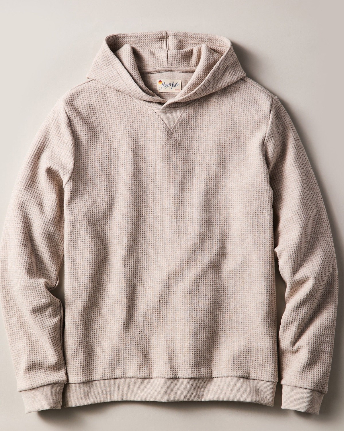 Waffle Hoodie in Oatmeal