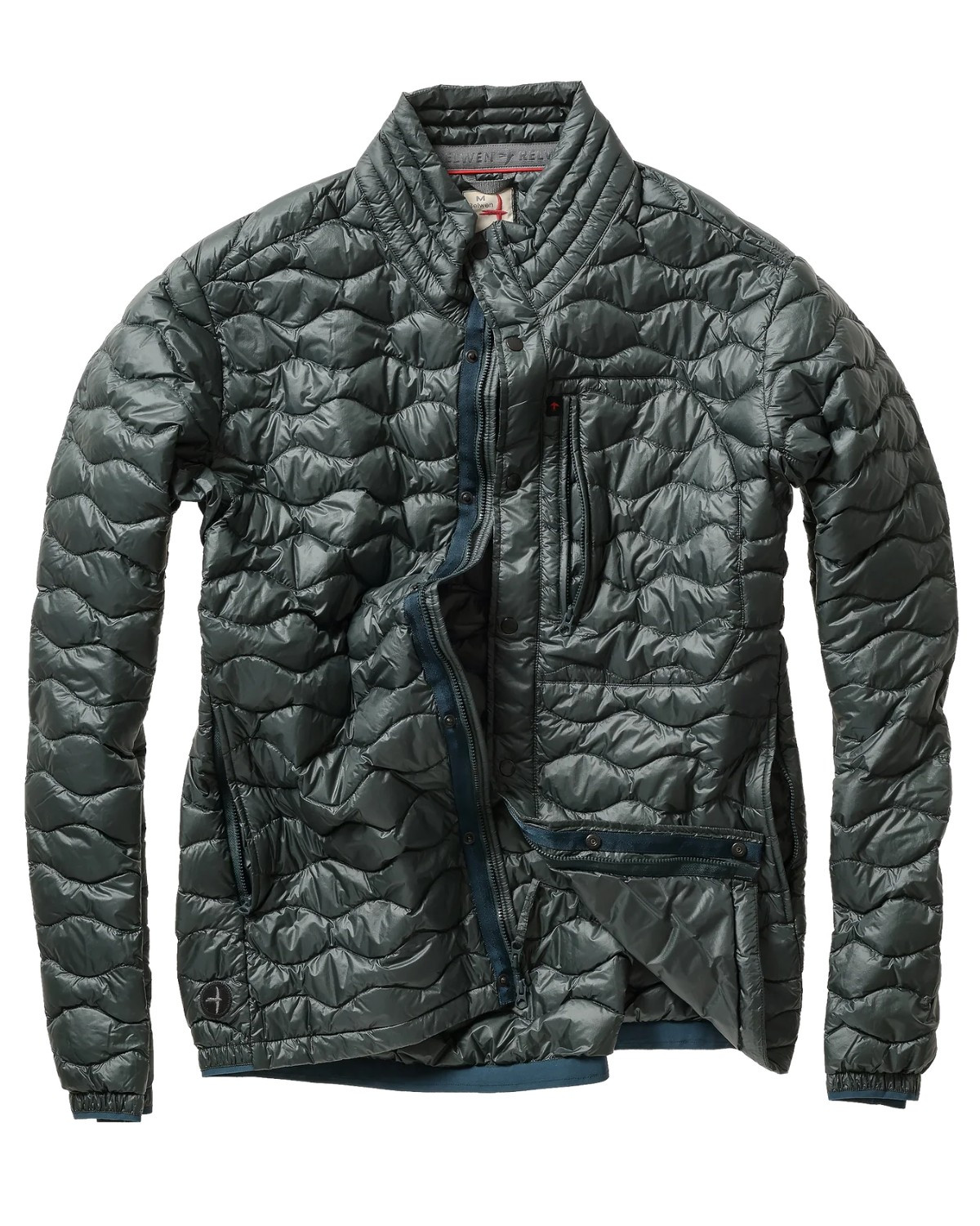 Wave-Quilt Down Jacket
