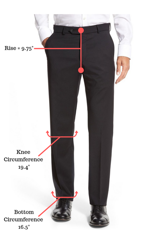 Black Flat Front Modern Fit Dress Pant – Taylor and Black