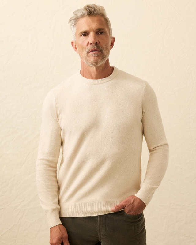 Jackson Crew Sweater in Ivory Sky Feeder